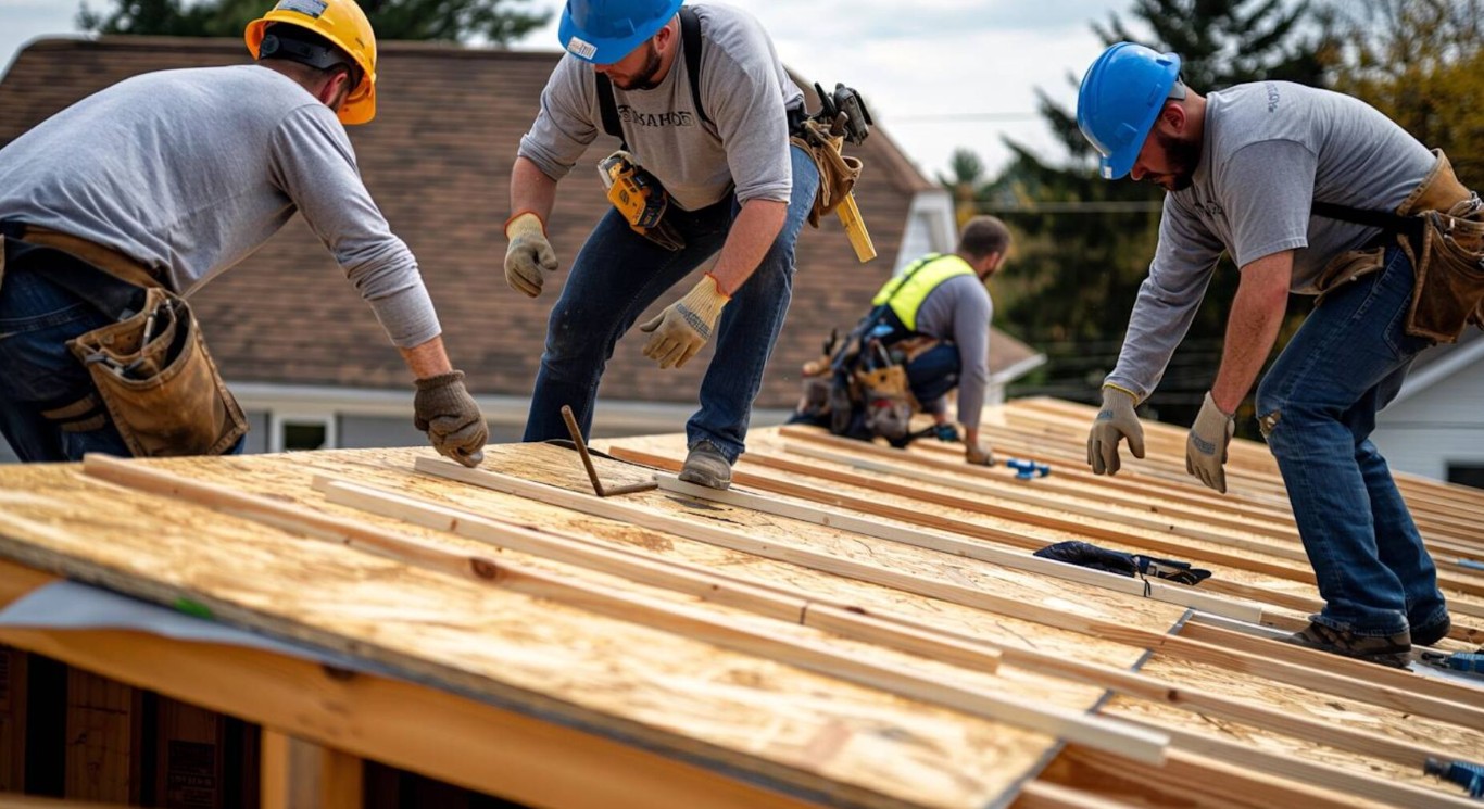 Emergency roofing repair crew working in Rancho Santa Margarita, CA